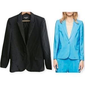 Zadig & Voltaire Deluxe Victor Celestial Star Embossed Black Blazer EU 38 Medium
